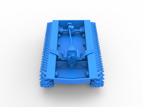 Vintage Monster tank Base Version 3 Scale 1 to 25 3D Print Model
