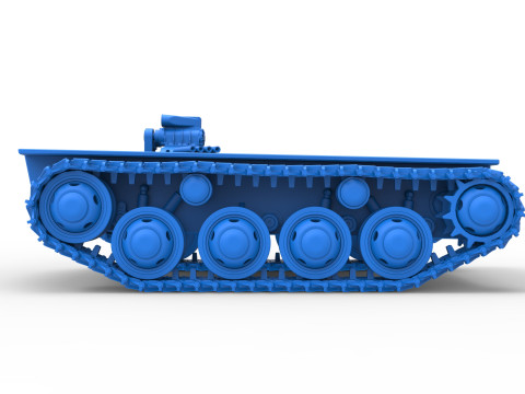Vintage Monster tank Base Version 3 Scale 1 to 25 3D Print Model