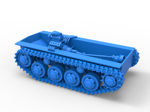 Vintage Monster tank Base Version 3 Scale 1 to 25 3D Print Model