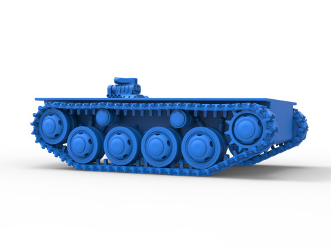 Vintage Monster tank Base Version 3 Scale 1 to 25 3D Print Model