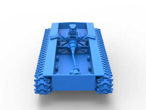 Vintage Monster tank Base Version 3 Scale 1 to 25 3D Print Model