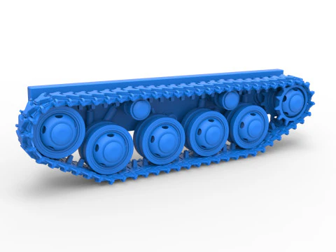 Pista per carro armato Monster Vintage Versione 3 Scala da 1 a 25 Modello di stampa 3D