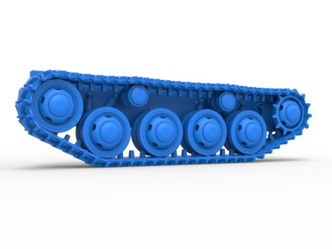 Track for Vintage Monster tank Version 3 Scale 1 to 25 3D 프린트 모델