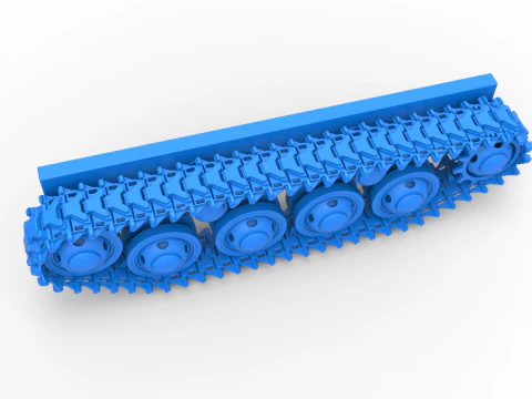 Schiene f&uuml;r Vintage Monster Tank Version 3 im Ma&szlig;stab 1 bis 25 3D Druckmodell