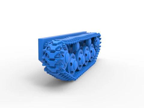 Schiene f&uuml;r Vintage Monster Tank Version 3 im Ma&szlig;stab 1 bis 25 3D Druckmodell