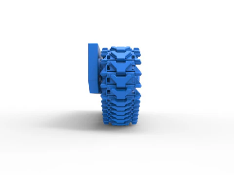 Schiene f&uuml;r Vintage Monster Tank Version 3 im Ma&szlig;stab 1 bis 25 3D Druckmodell