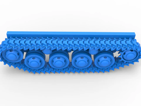 Schiene f&uuml;r Vintage Monster Tank Version 3 im Ma&szlig;stab 1 bis 25 3D Druckmodell