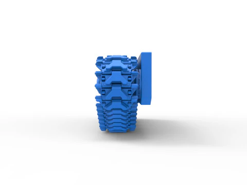 Schiene f&uuml;r Vintage Monster Tank Version 3 im Ma&szlig;stab 1 bis 25 3D Druckmodell