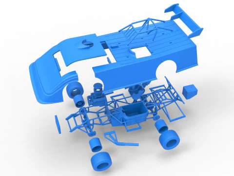 Super Dirt Late model Version 2 Scale 1 to 25 3D Print Model