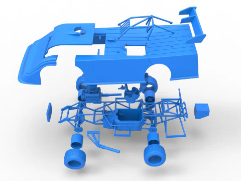 Super Dirt Late model Version 2 Scale 1 to 25 3D Print Model