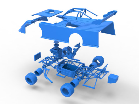 Super Dirt Late model Version 2 Scale 1 to 25 Modelo de Impressão 3D