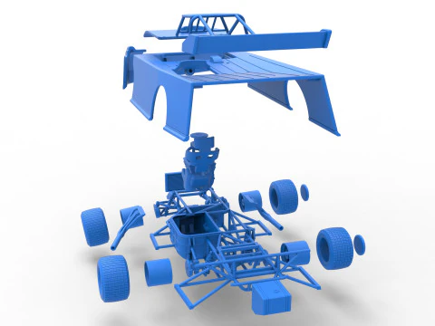 Super Dirt Late model Version 2 Scale 1 to 25 3D Print Model