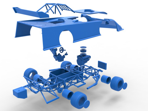Super Dirt Late model Version 2 Scale 1 to 25 Modelo de Impressão 3D