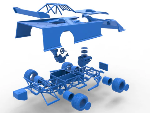 Super Dirt Late model Version 2 Scale 1 to 25 3D Print Model