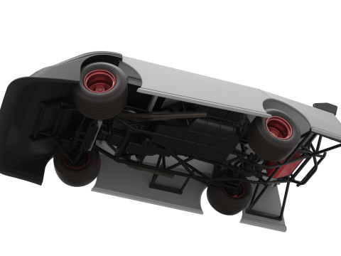 Super Dirt Late model while turning Version 2 Scale 1 to 25 3Dプリントモデル