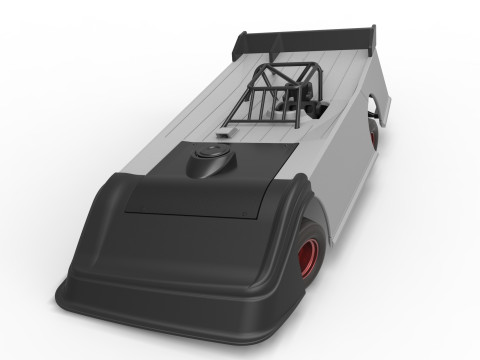 Super Dirt Late model while turning Version 2 Scale 1 to 25 3Dプリントモデル