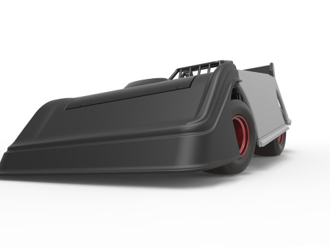 Super Dirt Late model while turning Version 2 Scale 1 to 25 3Dプリントモデル
