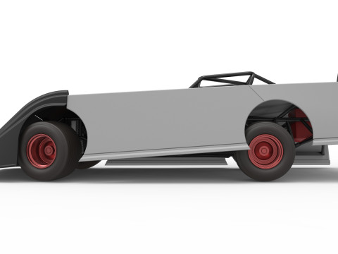 Super Dirt Late model while turning Version 2 Scale 1 to 25 3Dプリントモデル