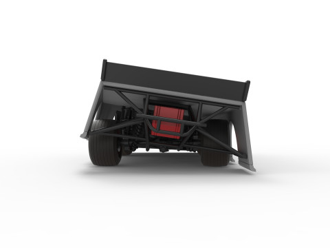 Super Dirt Late model while turning Version 2 Scale 1 to 25 3Dプリントモデル