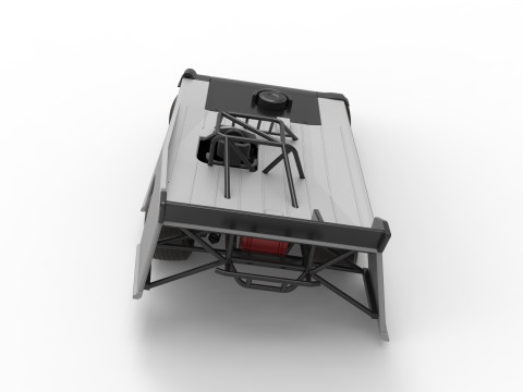 Super Dirt Late model while turning Version 2 Scale 1 to 25 3Dプリントモデル