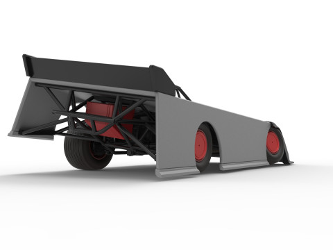 Super Dirt Late model while turning Version 2 Scale 1 to 25 3Dプリントモデル