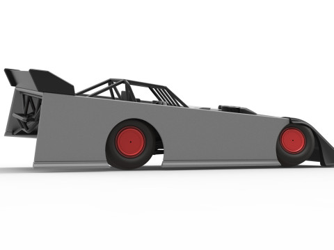 Super Dirt Late model while turning Version 2 Scale 1 to 25 3Dプリントモデル