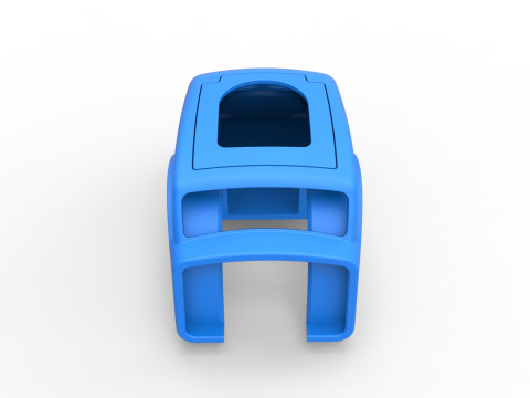 Shell of Vintage front engine dragster Version 2 Scale 1 to 25 3D-printmodel