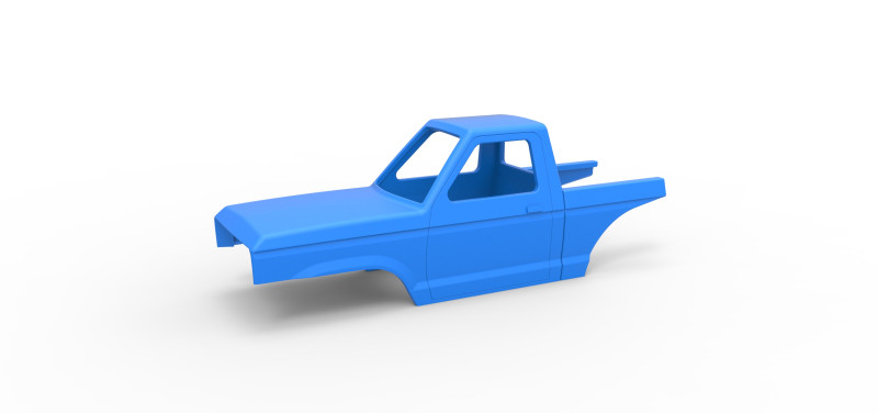 Shell of Mud dragster 4wd Version 1 Scale 1 to 25 3D 프린트 모델 .c4d .max .obj .3ds .fbx .stl .blend 