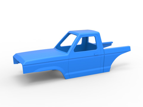 Shell of Mud dragster 4wd Version 1 Scale 1 to 25 3D Print Model