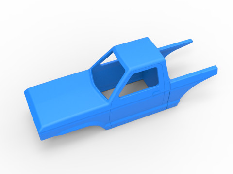 Shell of Mud dragster 4wd Version 1 Scale 1 to 25 3D 프린트 모델