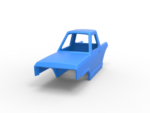 Shell of Mud dragster 4wd Version 1 Scale 1 to 25 3D 프린트 모델