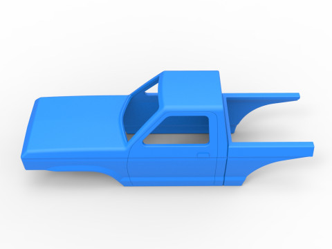 Shell of Mud dragster 4wd Version 1 Scale 1 to 25 3D 프린트 모델