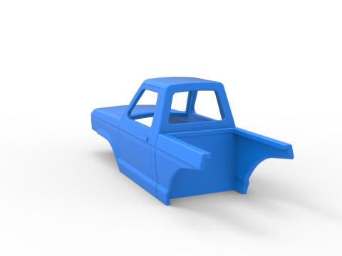 Shell of Mud dragster 4wd Version 1 Scale 1 to 25 3D 프린트 모델