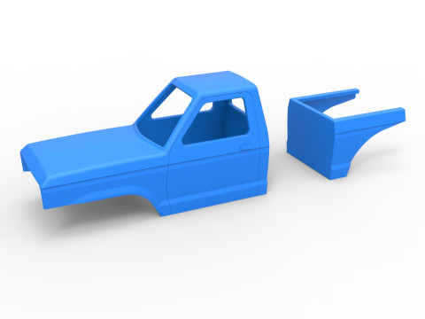 Shell of Mud dragster 4wd Version 1 Scale 1 to 25 3D 프린트 모델