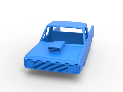 Shell of Mud dragster 4wd Version 2 Scale 1 to 25 3D Print Model