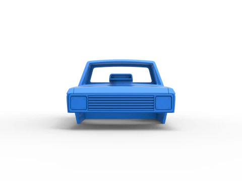 Shell of Mud dragster 4wd Version 2 Scale 1 to 25 3D Print Model
