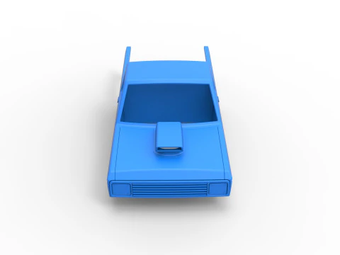Shell of Mud dragster 4wd Version 2 Scale 1 to 25 3D Print Model