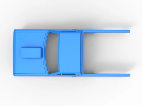 Shell of Mud dragster 4wd Version 2 Scale 1 to 25 3D Print Model