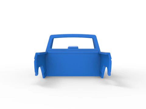 Shell of Mud dragster 4wd Version 2 Scale 1 to 25 3D Print Model