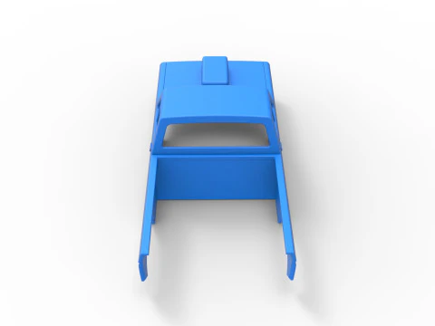 Shell of Mud dragster 4wd Version 2 Scale 1 to 25 3D Print Model