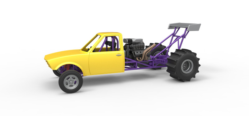 Dirt Dragster Version 2 Scale 1 to 25 Modelo de impresión 3D .c4d .max .obj .3ds .fbx .stl .blend