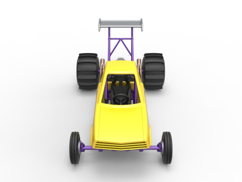 Dirt Dragster Version 2 Scale 1 to 25 Modelo de impresión 3D