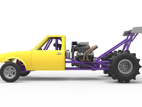 Dirt Dragster Version 2 Scale 1 to 25 Modelo de impresión 3D
