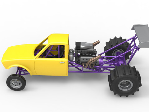 Dirt Dragster Version 2 Scale 1 to 25 Modelo de impresión 3D
