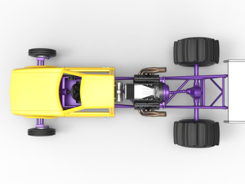 Dirt Dragster Version 2 Scale 1 to 25 Modelo de impresión 3D