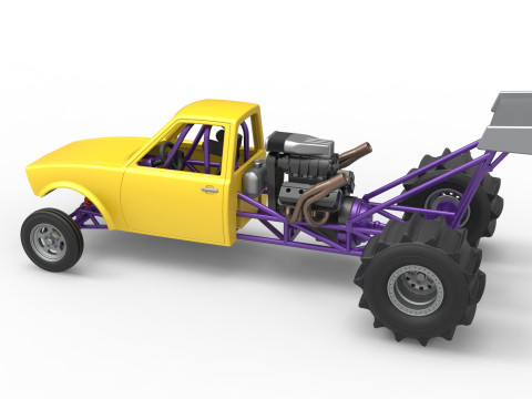 Dirt Dragster Version 2 Scale 1 to 25 Modelo de impresión 3D