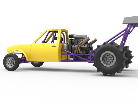 Dirt Dragster Version 2 Scale 1 to 25 Modelo de impresión 3D
