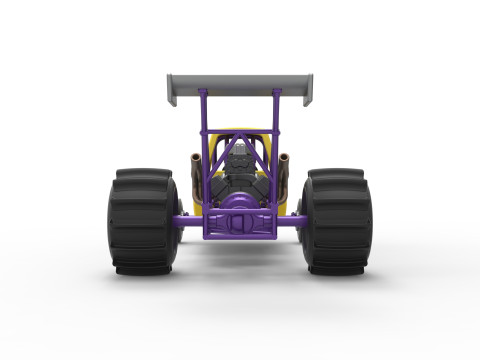 Dirt Dragster Version 2 Scale 1 to 25 Modelo de impresión 3D