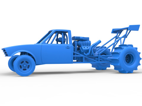 Dirt Dragster Version 2 Scale 1 to 25 Modelo de impresión 3D