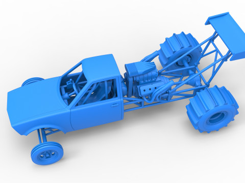 Dirt Dragster Version 2 Scale 1 to 25 Modelo de impresión 3D